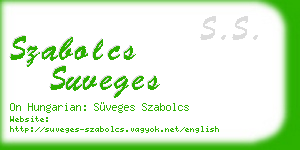 szabolcs suveges business card
